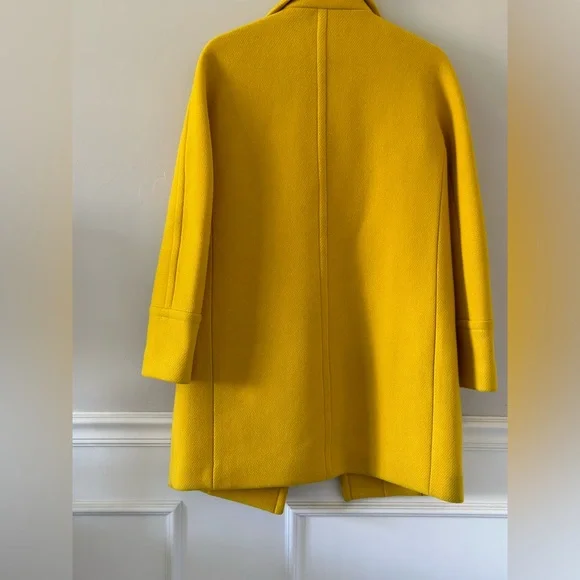Like New J. Crew Stadium Cloth Wool Coat Beautiful, Fully Lined Size 2 - Picture 3 of 4